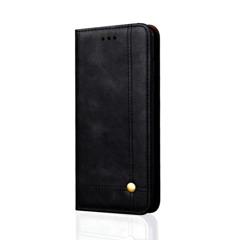 Flip Cover Xiaomi Kožené Pouzdro Folio Pocophone F1 Kožené Prošívání