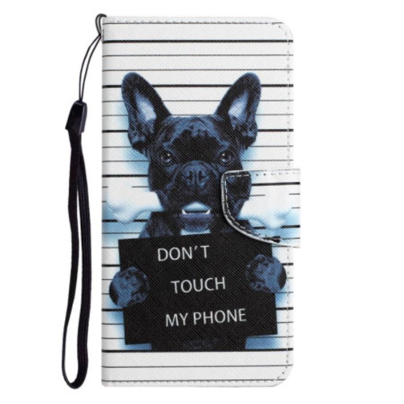 Flipové Pouzdro Na Xiaomi 12T / 12T Pro Pes Se Nedotýkej Mého Telefonu