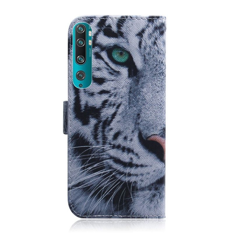 Flipové Pouzdro Na Xiaomi Mi 10 / 10 Pro Tygří Obličej