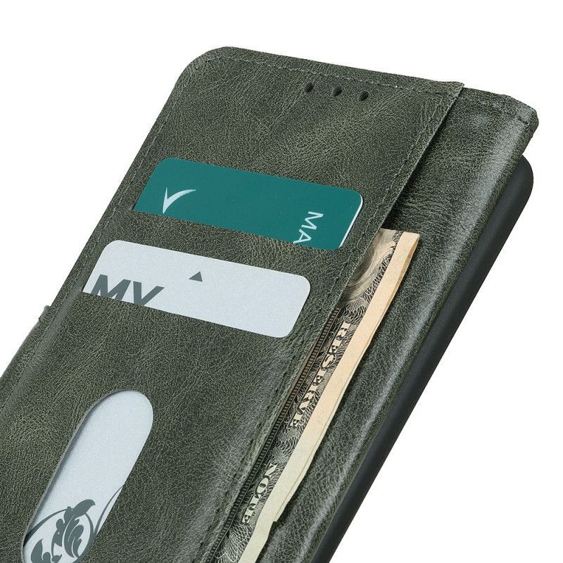 Flipové Pouzdro Na Xiaomi Redmi 9a Kožený Efekt Oboustranné Spony