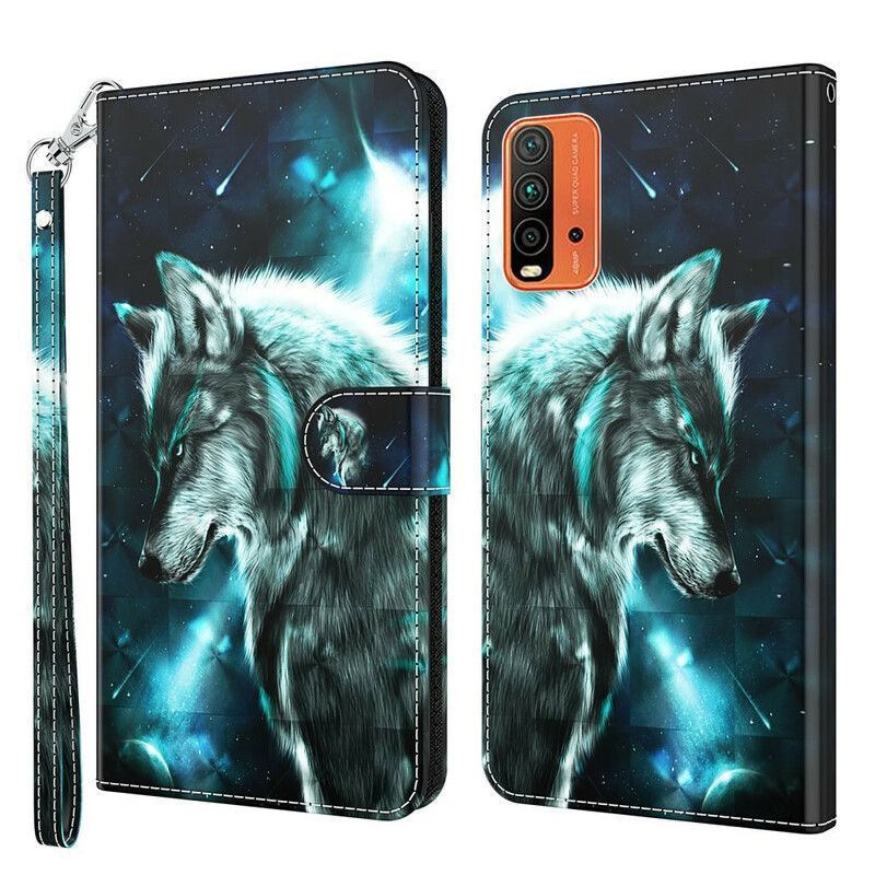Flipové Pouzdro Na Xiaomi Redmi 9t Majestátní Vlk