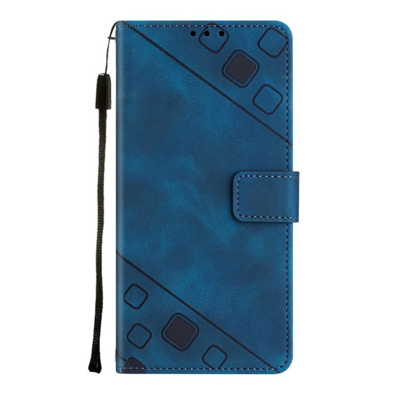 Flipové Pouzdro Na Xiaomi Redmi A1 Na Lana Strappy Styl 70. Let