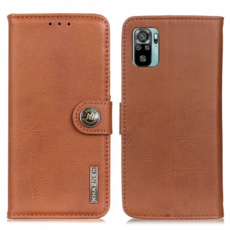 Flipové Pouzdro Na Xiaomi Redmi Note 10 / 10S Imitace Kůže Khazneh