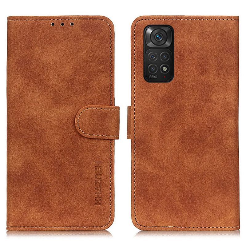 Flipové Pouzdro Na Xiaomi Redmi Note 11 / 11S Khazneh Vintage Kožený Efekt