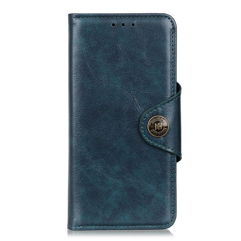 Flipové Pouzdro Na Xiaomi Redmi Note 11 Pro / 11 Pro 5G Knoflík Khazneh Z Imitace Lakované Kůže