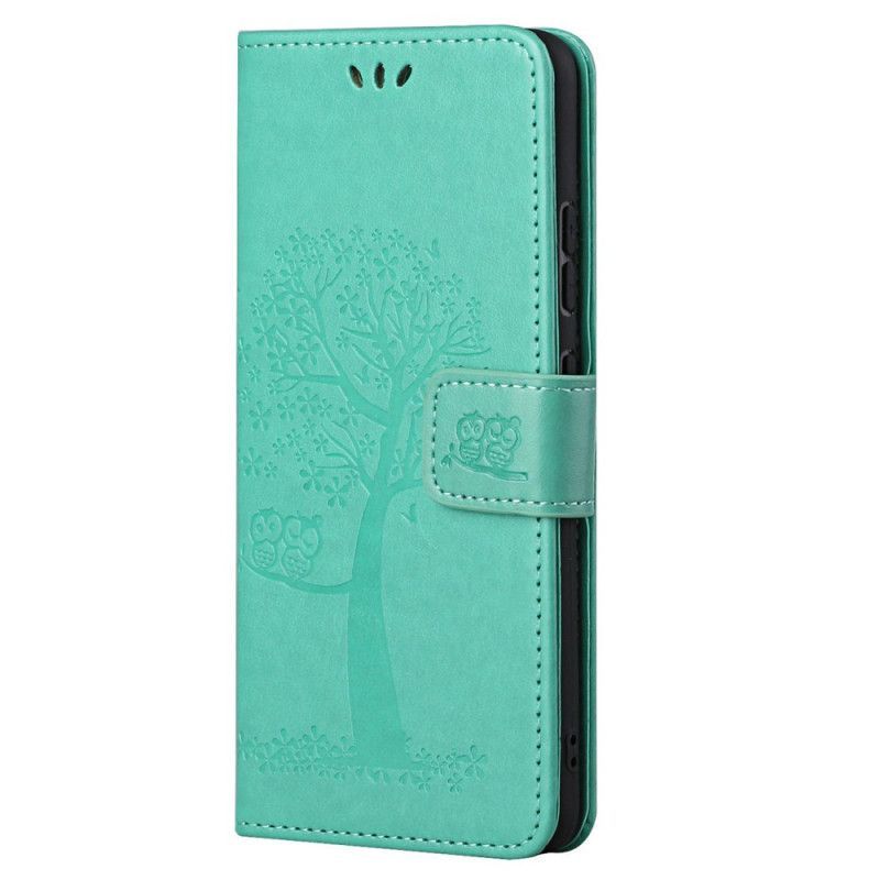 Flipové Pouzdro Na Xiaomi Redmi Note 11 Pro / 11 Pro 5G Na Lana Tanga Strom A Sovy