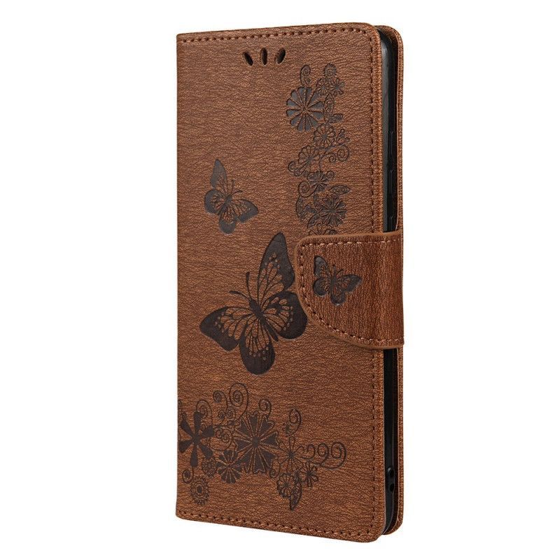 Flipové Pouzdro Na Xiaomi Redmi Note 11 Pro Plus 5G Motýli