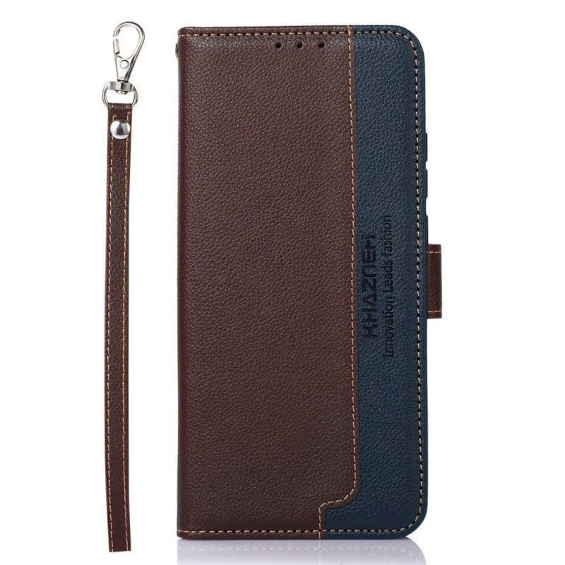 Flipové Pouzdro Na Xiaomi Redmi Note 12 Pro Rfid Khazneh Ve Stylu Liči