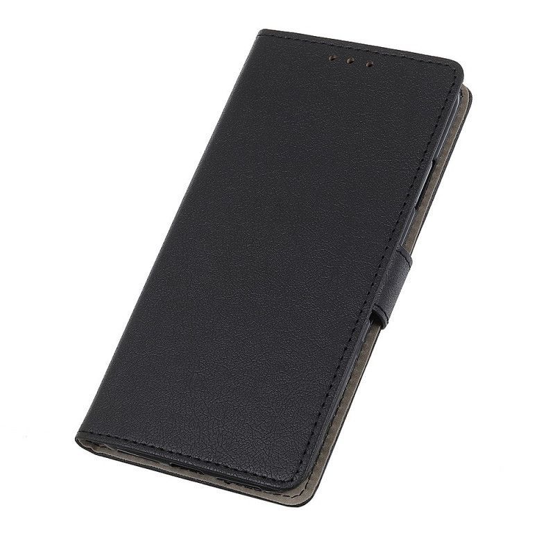 Flipové Pouzdro Na Xiaomi Redmi Note 8 Pro Jednoduchý Lesklý Kožený Efekt