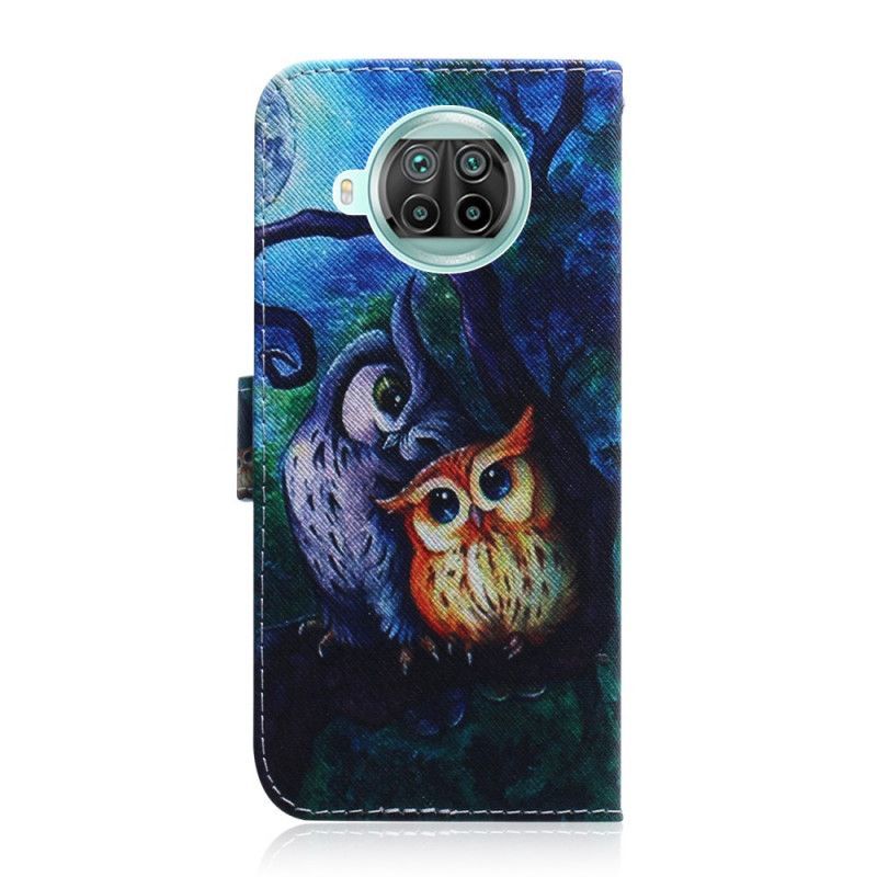 Flipové Pouzdro Xiaomi Mi 10t Lite 5g / Redmi Note 9 Pro 5g Malování Sov