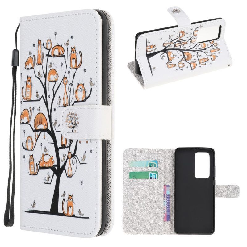 Flipové Pouzdro Xiaomi Mi 10t / 10t Pro Funky Kočky S Popruhem