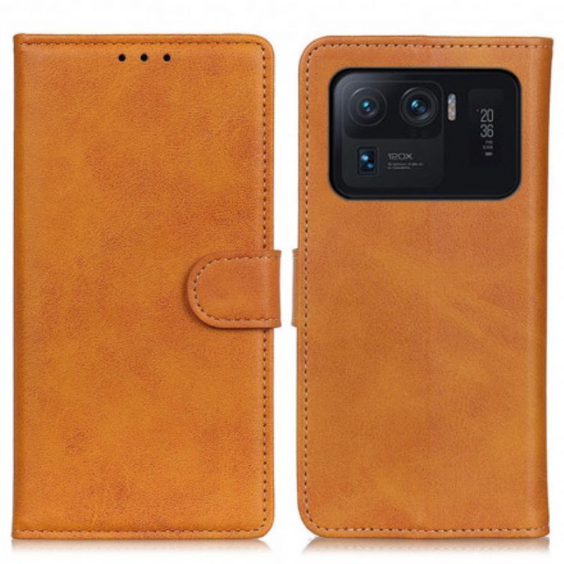 Flipové Pouzdro Xiaomi Mi 11 Ultra Efekt Retro Matné Kůže