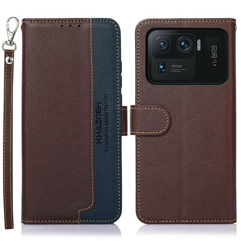 Flipové Pouzdro Xiaomi Mi 11 Ultra Lychee Styl Rfid Khazneh