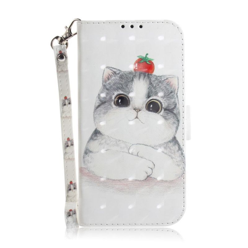 Flipové Pouzdro Xiaomi Mi A3 Rajče Na Tangách Kočka