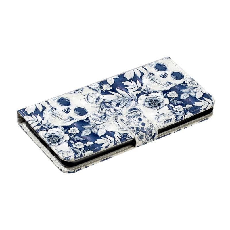 Flipové Pouzdro Xiaomi Mi Note 10 Lite Retro Lebky