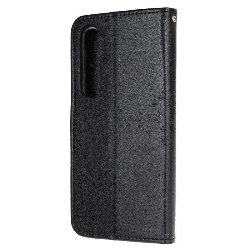 Flipové Pouzdro Xiaomi Mi Note 10 Lite Strom A Pásové Sovy