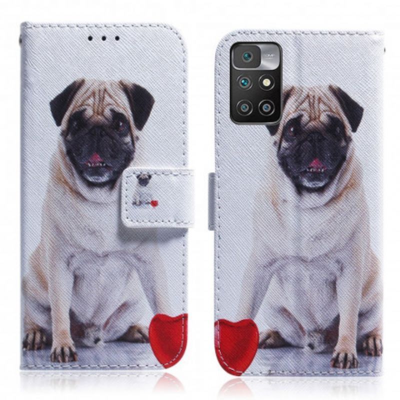 Flipové Pouzdro Xiaomi Redmi 10 Mopsí Pes