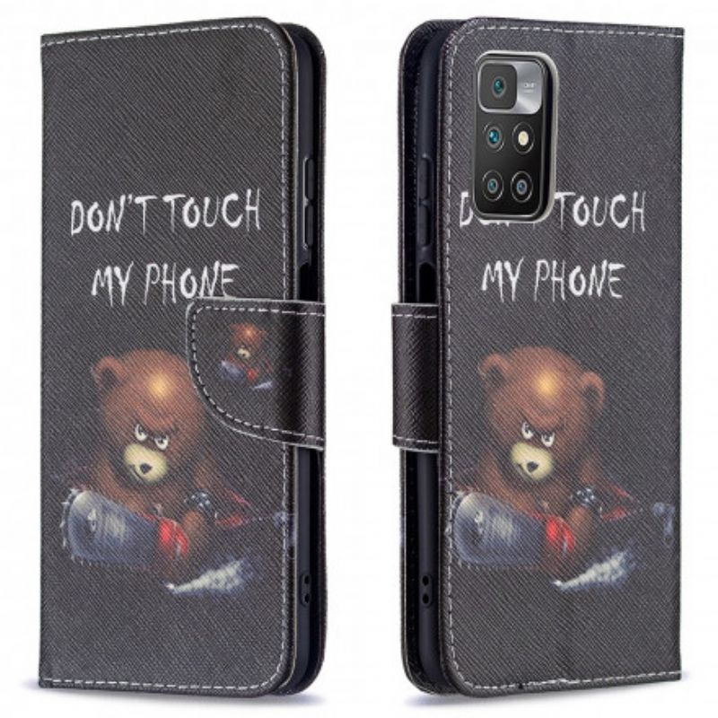 Flipové Pouzdro Xiaomi Redmi 10 Nebezpečný Medvěd
