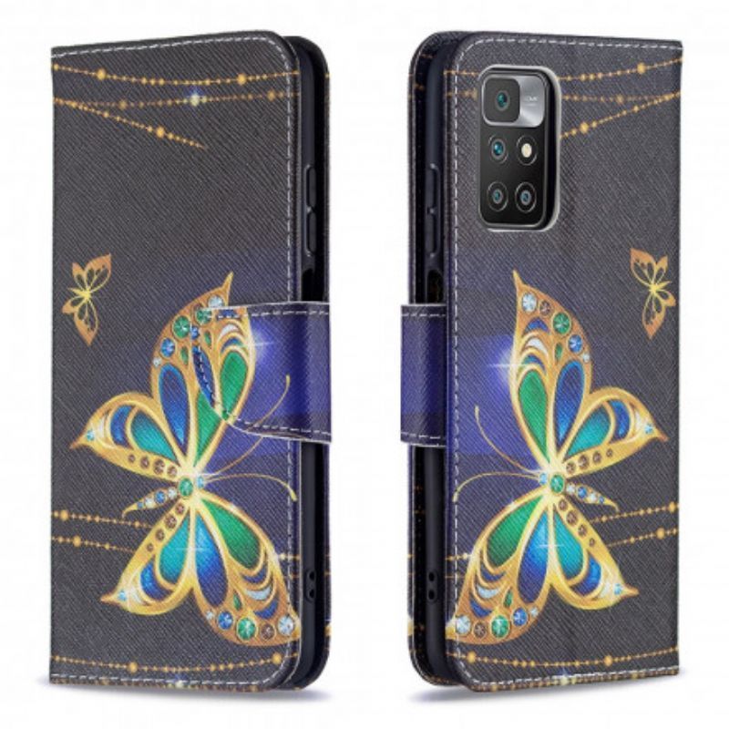 Flipové Pouzdro Xiaomi Redmi 10 Vzácní Motýli