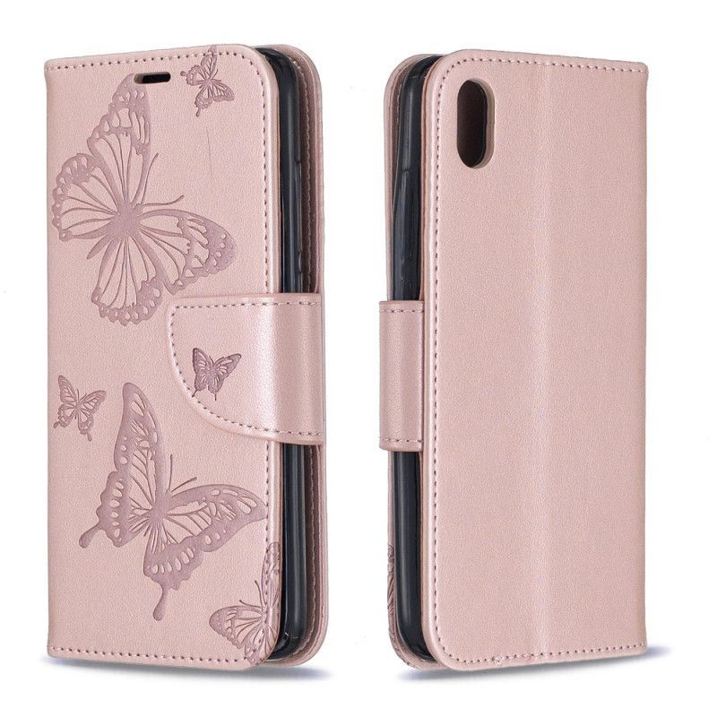 Flipové Pouzdro Xiaomi Redmi 7a Potištění Motýlci S Páskem