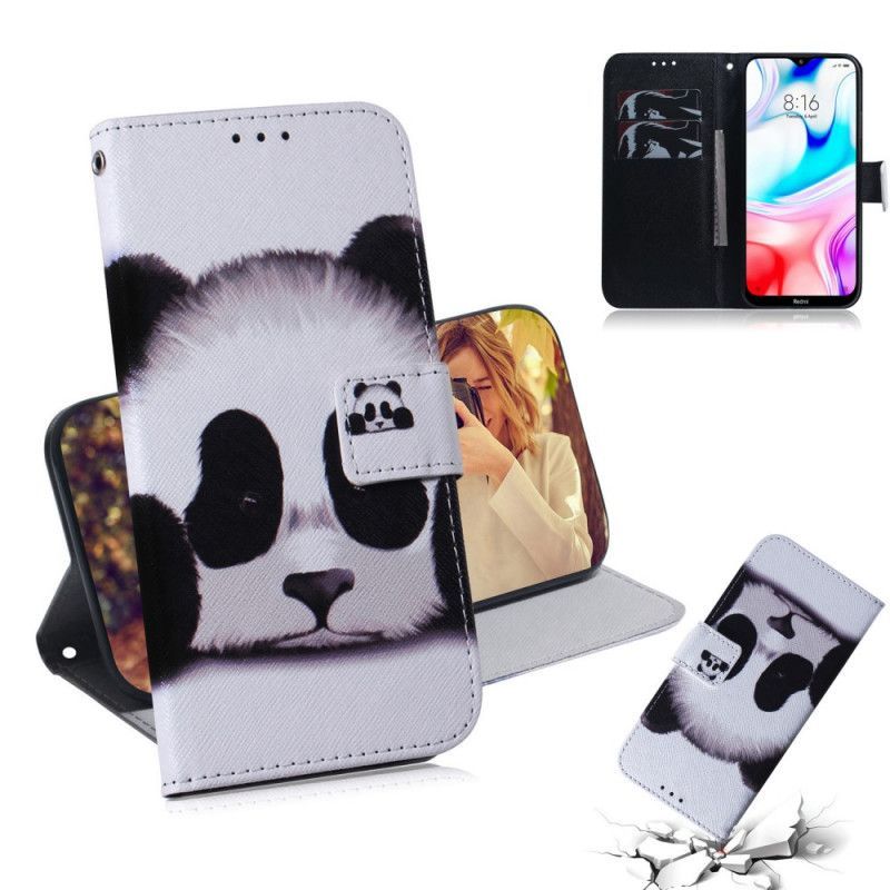 Flipové Pouzdro Xiaomi Redmi 8 Obličej Pandy