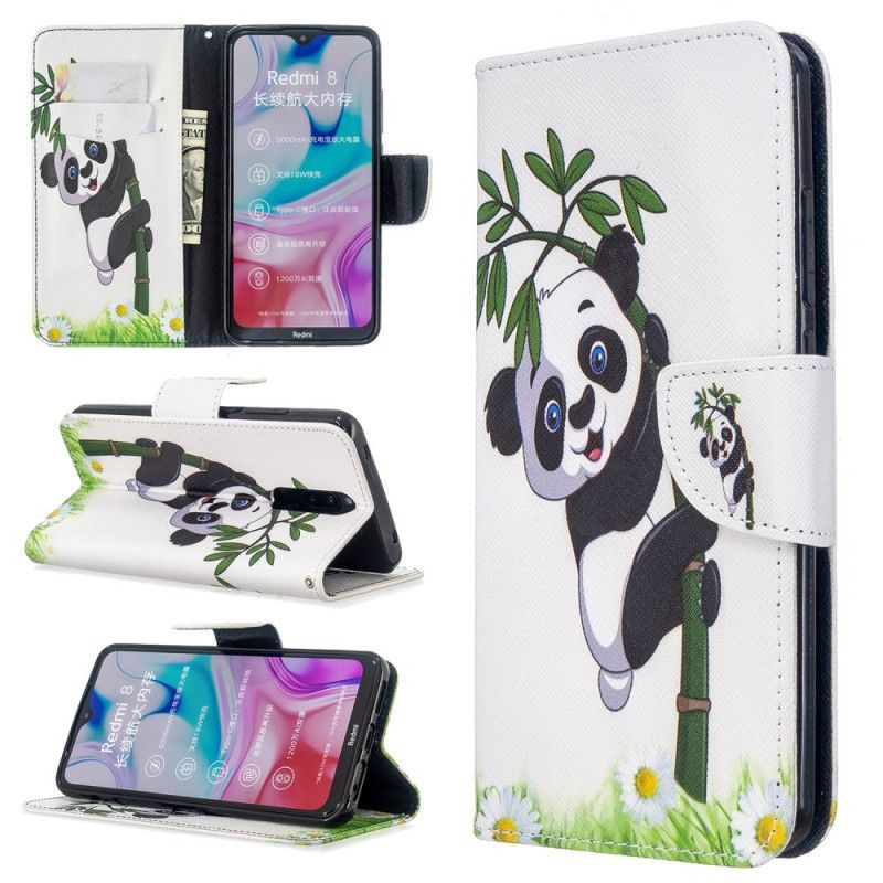 Flipové Pouzdro Xiaomi Redmi 8 Panda Na Bambusu