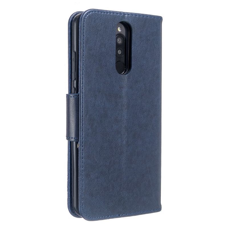 Flipové Pouzdro Xiaomi Redmi 8 Potištění Motýlci S Páskem