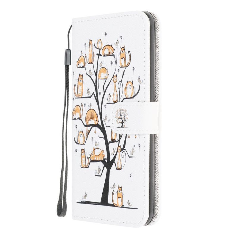 Flipové Pouzdro Xiaomi Redmi 9c Funky Kočky S Popruhem