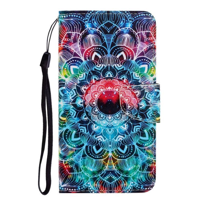 Flipové Pouzdro Xiaomi Redmi 9c Okázalá Pásková Mandala