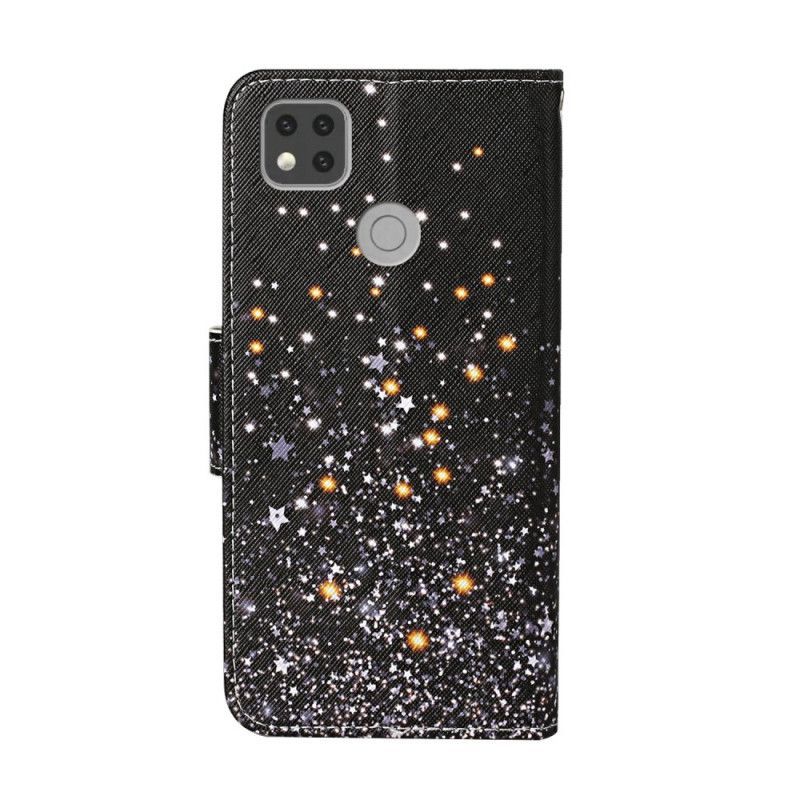 Flipové Pouzdro Xiaomi Redmi 9c Přechod Třpytek