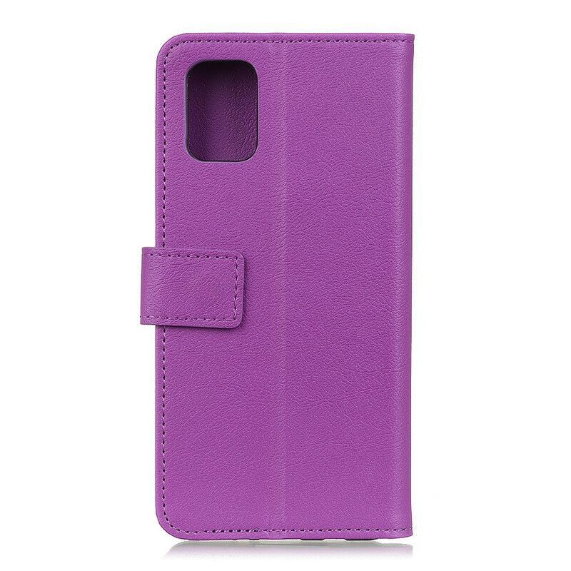 Flipové Pouzdro Xiaomi Redmi 9t Jednoduchý Lesklý Kožený Efekt