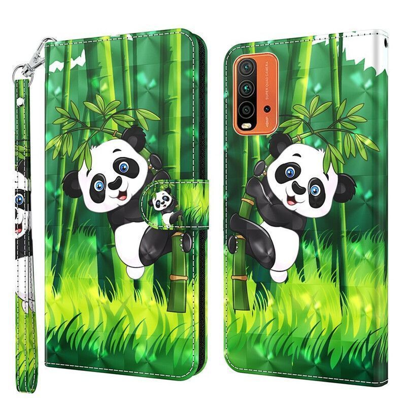 Flipové Pouzdro Xiaomi Redmi 9t Panda A Bambus