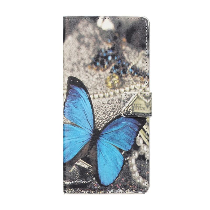 Flipové Pouzdro Xiaomi Redmi Note 10 Pro Modrý Motýl