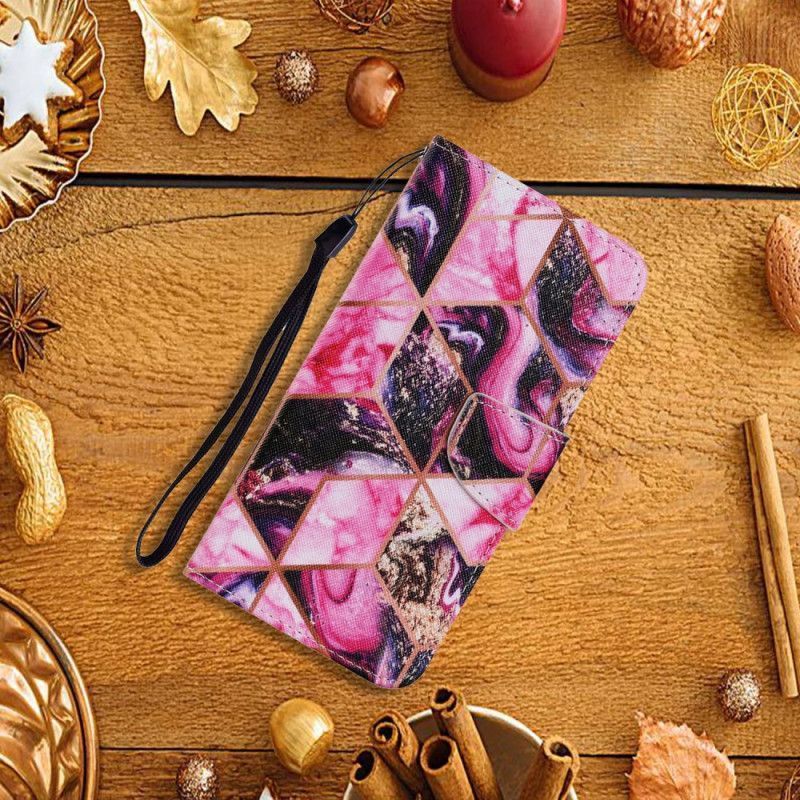 Flipové Pouzdro Xiaomi Redmi Note 11 / Poco M4 Pro 5g Geometrický Styl Mramoru