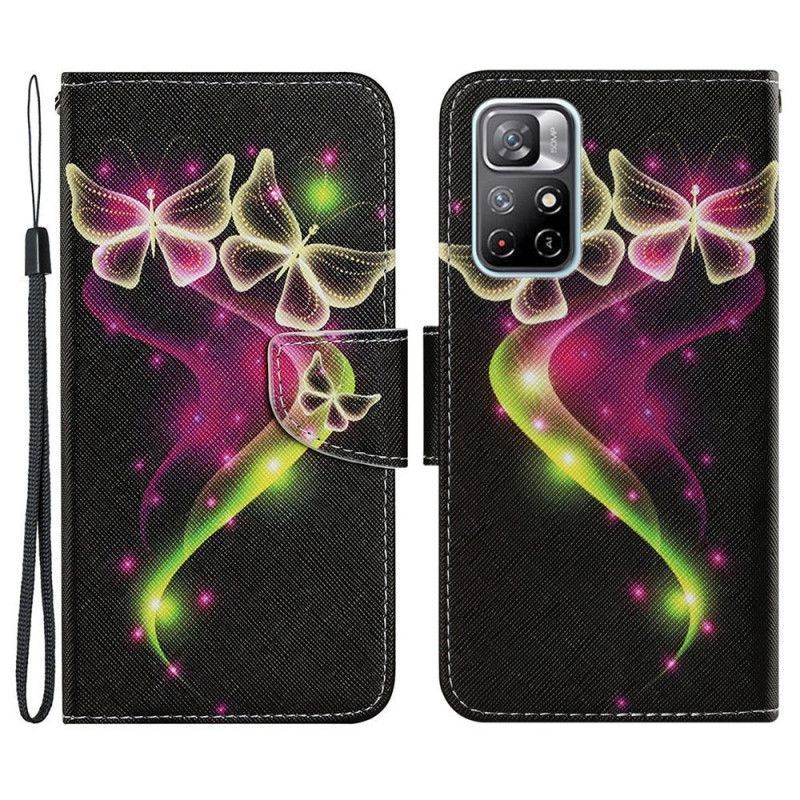 Flipové Pouzdro Xiaomi Redmi Note 11 / Poco M4 Pro 5g Kouzelní Motýli