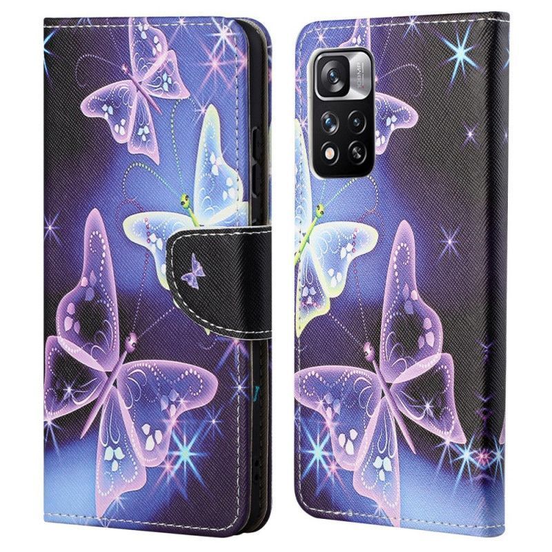 Flipové Pouzdro Xiaomi Redmi Note 11 Pro / Note 11 Pro Plus Design Motýlů
