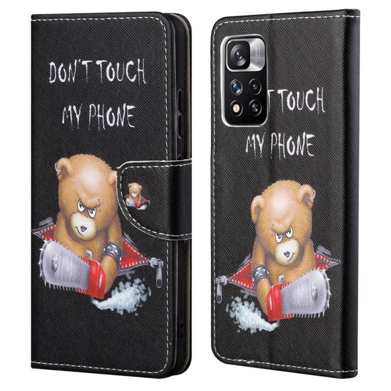 Flipové Pouzdro Xiaomi Redmi Note 11 Pro / Note 11 Pro Plus Nebezpečný Medvěd
