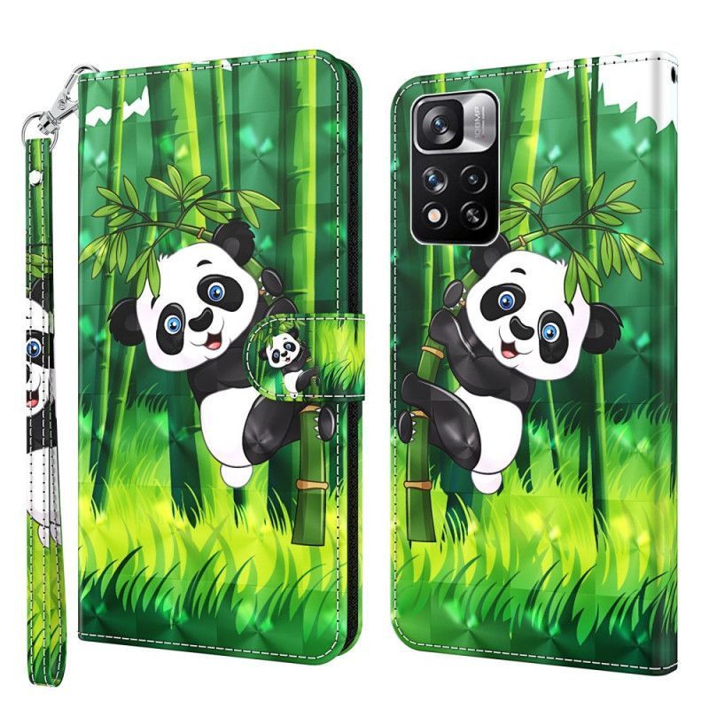 Flipové Pouzdro Xiaomi Redmi Note 11 Pro / Note 11 Pro Plus Panda A Bambus