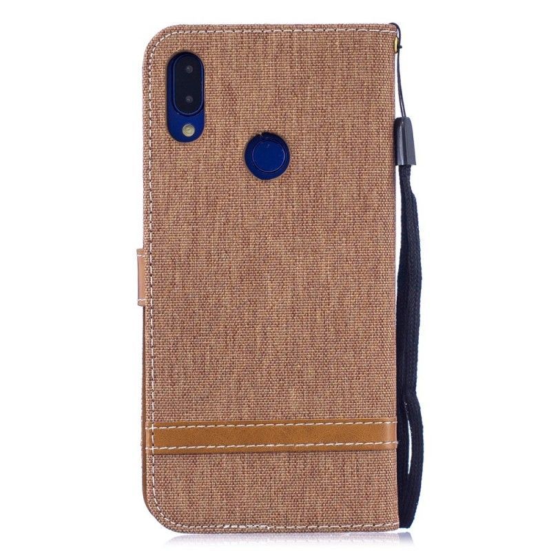 Flipové Pouzdro Xiaomi Redmi Note 7 Efekt Látky A Kůže