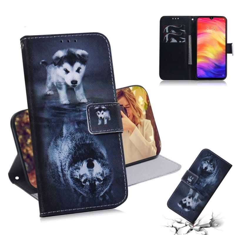 Flipové Pouzdro Xiaomi Redmi Note 7 Ernesto Vlk