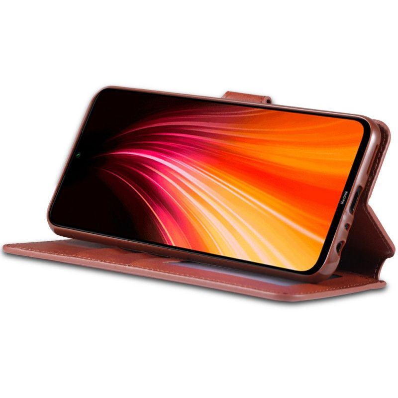 Flipové Pouzdro Xiaomi Redmi Note 8 Azns Kožený Efekt