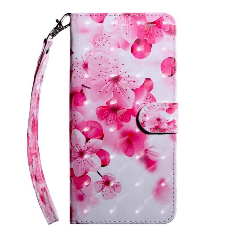 Flipové Pouzdro Xiaomi Redmi Note 8 Oslnivé Růžové Květy