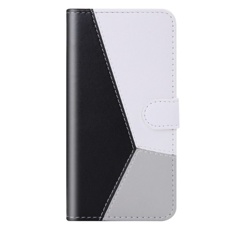 Flipové Pouzdro Xiaomi Redmi Note 8 Pro Efekt Tříbarevné Kůže