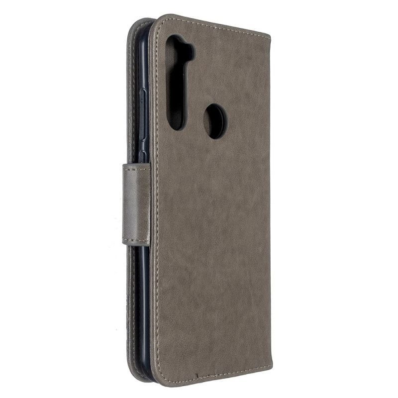 Flipové Pouzdro Xiaomi Redmi Note 8t Potištění Motýlci S Páskem