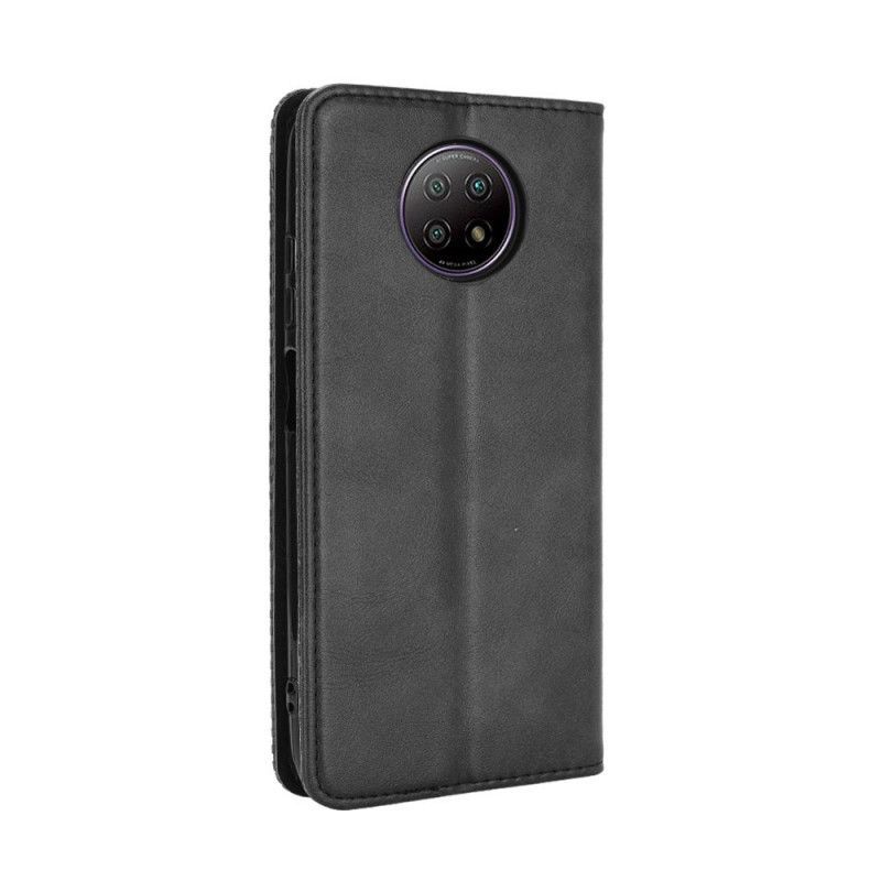 Flipový Kryt Xiaomi Redmi Note 9 5g / Redmi Note 9t 5g Stylizovaný Kožený Efekt