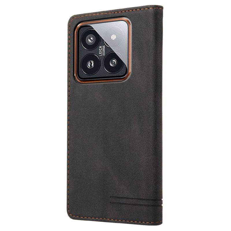 Kožené Pouzdro Folio Na Xiaomi 14 Pro Gq.utrobe