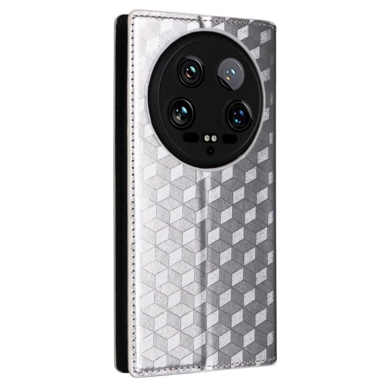 Kožené Pouzdro Folio Na Xiaomi 14 Ultra Diamond Design