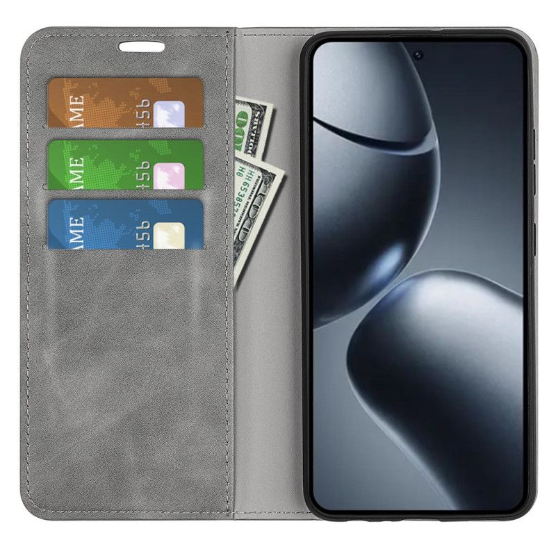 Kožené Pouzdro Folio Na Xiaomi 15t Kožený Styl