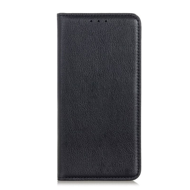 Kožené Pouzdro Folio Na Xiaomi Mi 10 Lite Elegantní Štípaná Liči Kůže