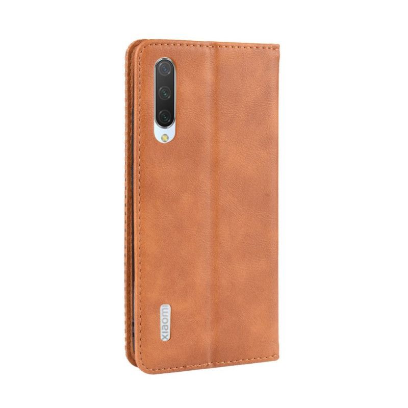 Kožené Pouzdro Folio Na Xiaomi Mi A3 Stylizovaný Vintage Kožený Efekt